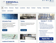 Tablet Screenshot of kendallelectric.com